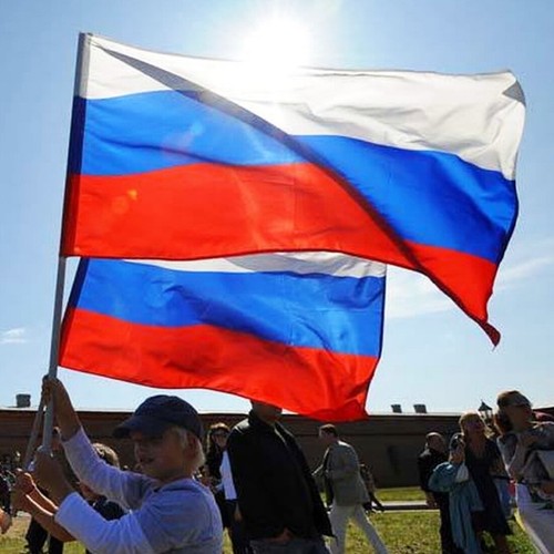 Fahne flagge russland - fahne, /