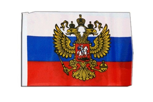 Russland mit wappen banner - mit,