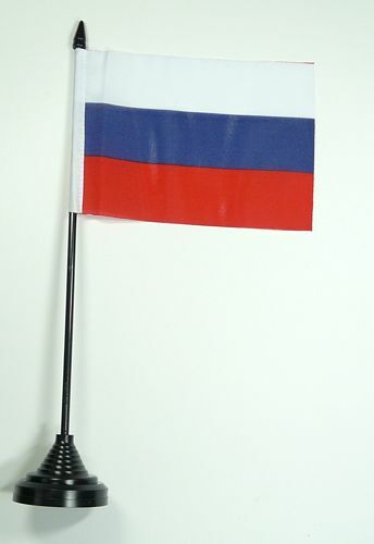 Tischfahne russland 15 cm - tischfahne,
